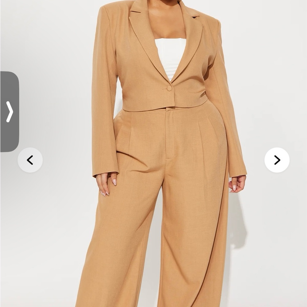 Women's Tan Crop Jacket